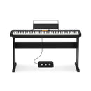 The CDP-S360 is a value for money digital piano with numerous built-in tones & rhythms.  It is extremely lightweight and portable. Open to more possibilities by connecting to the Free Chordana Play for Piano  app.  Alternatively, purchase the optional WU-BT10 and use the CDP-S360 as a speaker.
