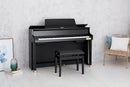 Celviano Grand Hybrid GP-510 Piano. The GP-510 is the Absolute Combination of Innovation and Tradition. The flagship GP-510 Grand Hybrid gives the player authentic concert grand piano playing experience while having the flexibility and versatility of a digital piano.