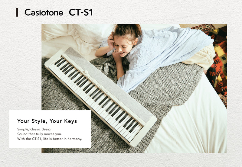 Imagine your world filled with music. With the CT-S1, life is better in harmony. The simple, classic design is an easy complement to any room, and you can express yourself – anywhere and anytime – through music that reflects your emotion and brings joy and happiness. Easily transform your mood and style into your own personal sound.