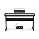 The CDP-S360 is a value for money digital piano with numerous built-in tones & rhythms.  It is extremely lightweight and portable. Open to more possibilities by connecting to the Free Chordana Play for Piano  app.  Alternatively, purchase the optional WU-BT10 and use the CDP-S360 as a speaker.
