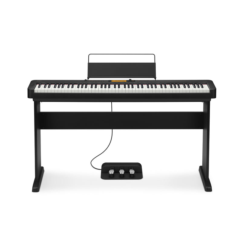The CDP-S360 is a value for money digital piano with numerous built-in tones & rhythms.  It is extremely lightweight and portable. Open to more possibilities by connecting to the Free Chordana Play for Piano  app.  Alternatively, purchase the optional WU-BT10 and use the CDP-S360 as a speaker.