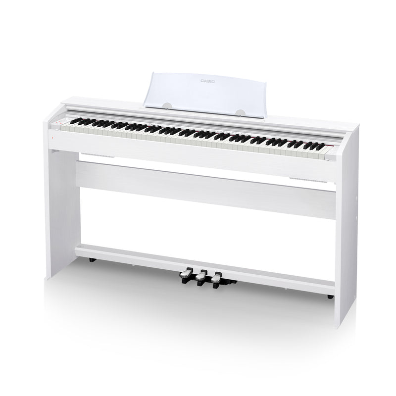 Privia PX-770 Affordable Cabinet Digital Piano Perfect for Beginners. Comes in 3 colours, the PX-770 comes with 19 realistic tones.
