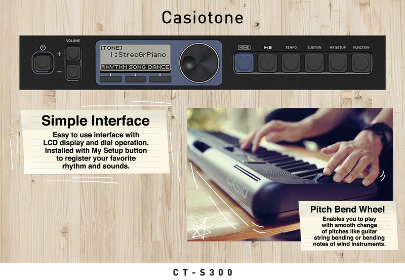 Casiotone CT-S300 Keyboard – Casio Music SG