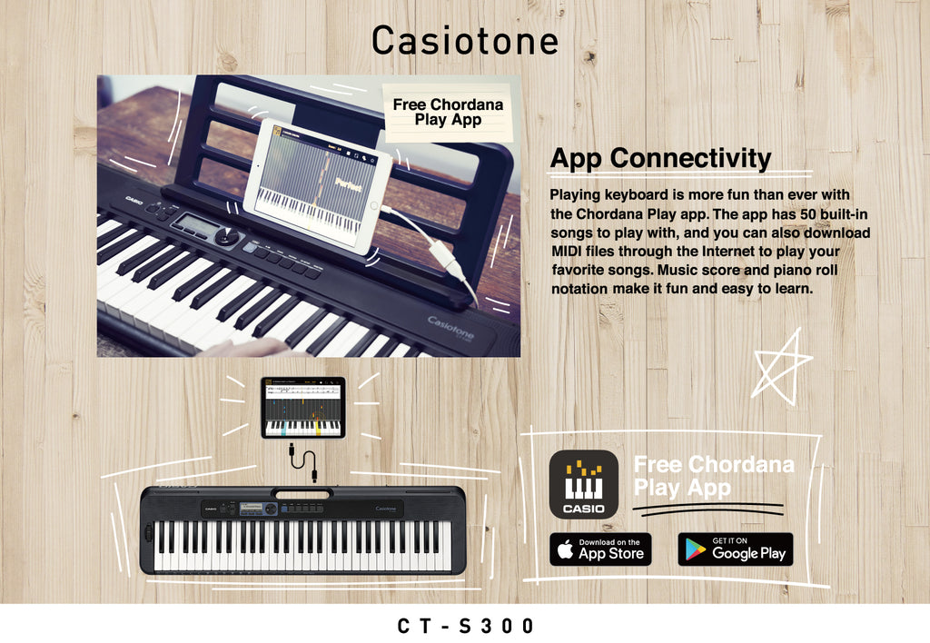 Casio Chordana Play Best Casio App For Android Casiotone CT-S300