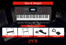 Casio CT-X5000 Professional Music Arranger Keyboard with superior sounds., powered by the AiX sound source. Equipped with 800 Tones & 235 Rhythms, enjoy realistic tones with the massive 30 Wats amplifier speaker system.  Plug in a mic and start performing. 